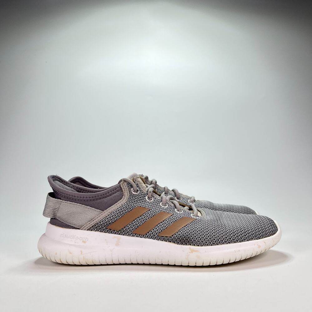 Adidas Cloudfoam QT Flex Gray Running Shoes Sneakers DA9835 Women's Size 8.5